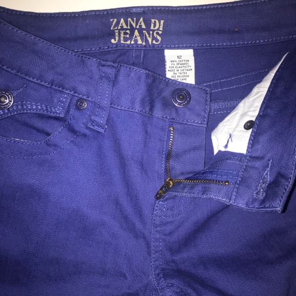 Zana Di Girls Purple Flare Bootcut Jeans Vintage Y2K/late 90s Low Rise Size 12 - Picture 4 of 14
